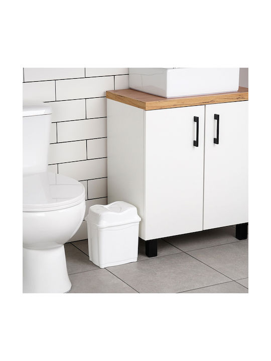 Orion Plastic Waste Bin for Cabinet White 5lt