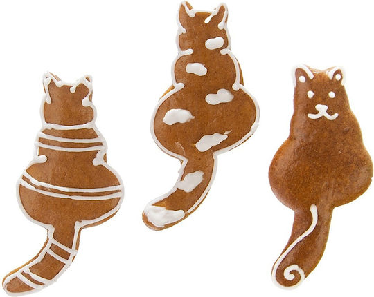 Stahl Katzen-Keksausstecher 8,5 cm