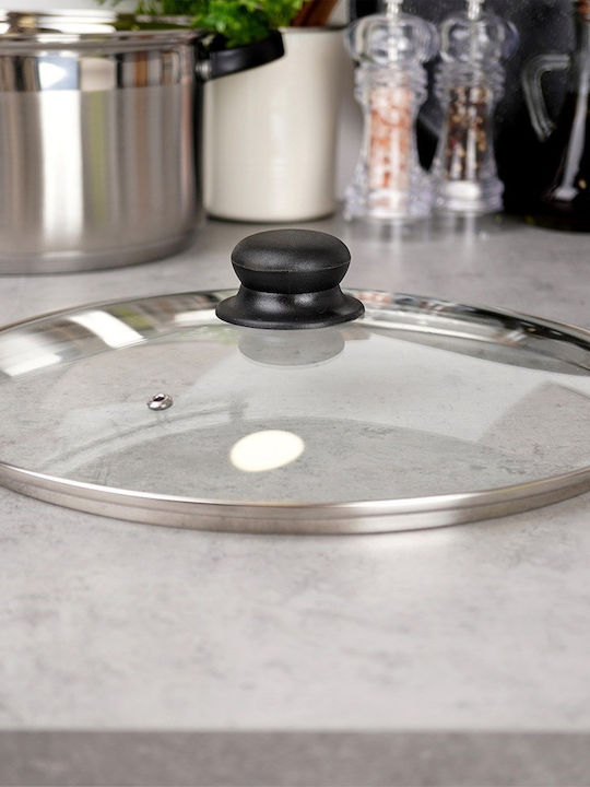 Vilde Vilde Aluminium Pfanne mit Deckel mit Stein Innenbeschichtung 32cm