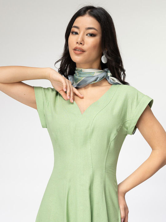 Yanira Rochie De Vară Pentru Nuntă / Botez Verde Măsliniu