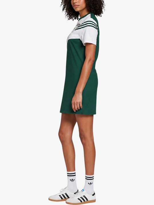 Αθλητικό Φόρεμα Κοντομάνικο Green/white