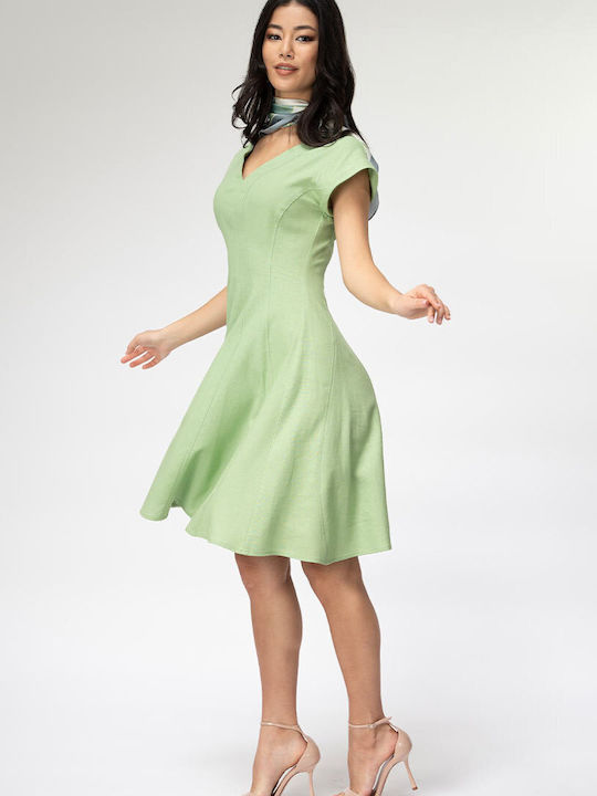 Yanira Rochie De Vară Pentru Nuntă / Botez Verde Măsliniu