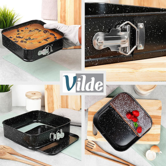 Vilde Bakeware Tin For Cake Square With Removable Bottom 2 Pieces