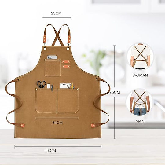 Adiavroxo (Work Aprons & Sleeves) Ποδιά Barista / Bartender / Σερβιτόρου Καφέ