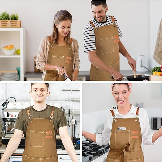 Adiavroxo (Work Aprons & Sleeves) Ποδιά Barista / Bartender / Σερβιτόρου Καφέ
