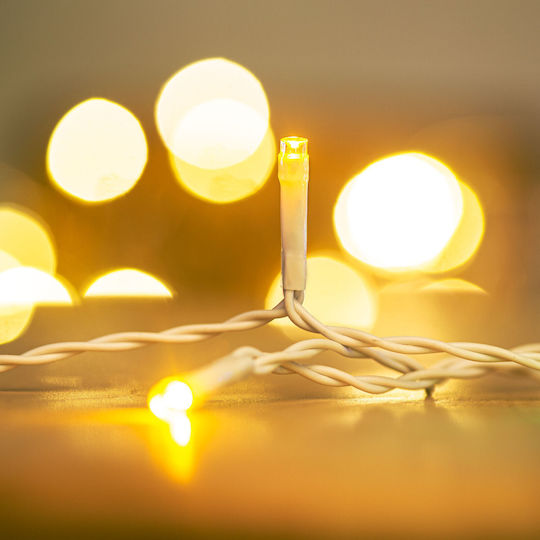 LED Weihnachtsbeleuchtung 4,2m Wärmes Weiß Vorhang Typ