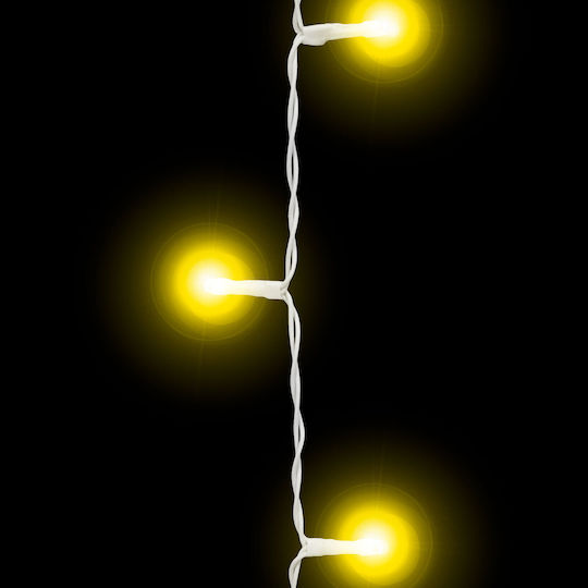 LED Weihnachtsbeleuchtung 4,2m Wärmes Weiß Vorhang Typ