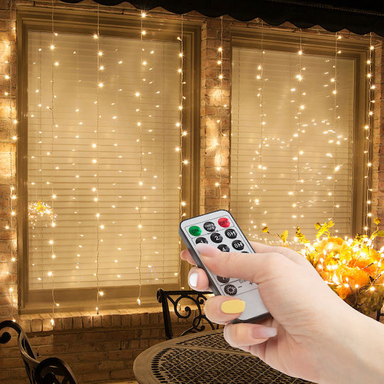 10 Λαμπάκια LED Κουρτίνα 3μ. x 100εκ. Θερμό Λευκό 10 Λαμπάκια LED Κουρτίνα 3μ. x 100εκ. Θερμό Λευκό