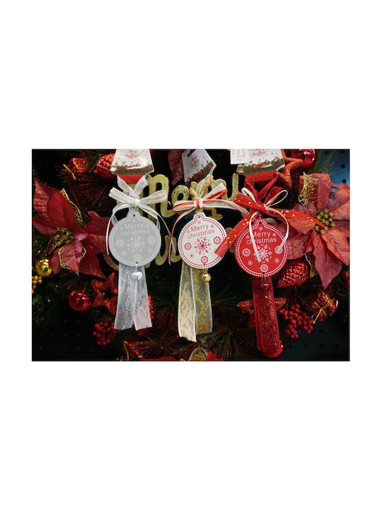 Christmas Tree Ornament Medallion Alista Home Gray Wood 25 Cm