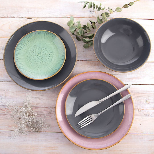 Orion Soup Plate Ceramic Gray 20.5cm