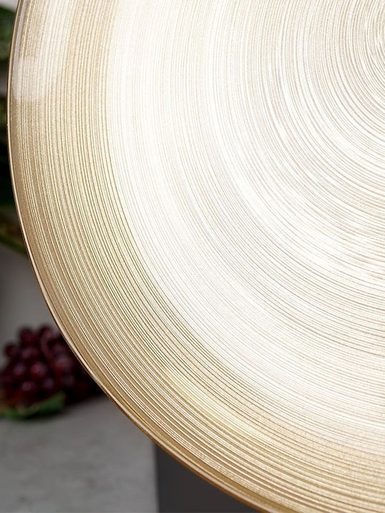 Vilde Servierplatte für Wüste aus Glas Gold 21cm