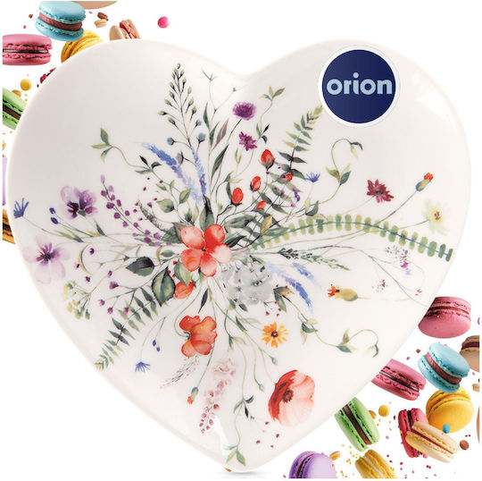 Orion Maki Пустинна Чиния от Бял Порцелан 17.5x17см