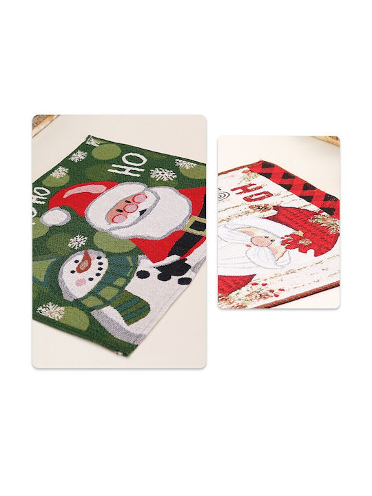 Alista Home Christmas Fabric Placemat Santa Claus 43x33cm