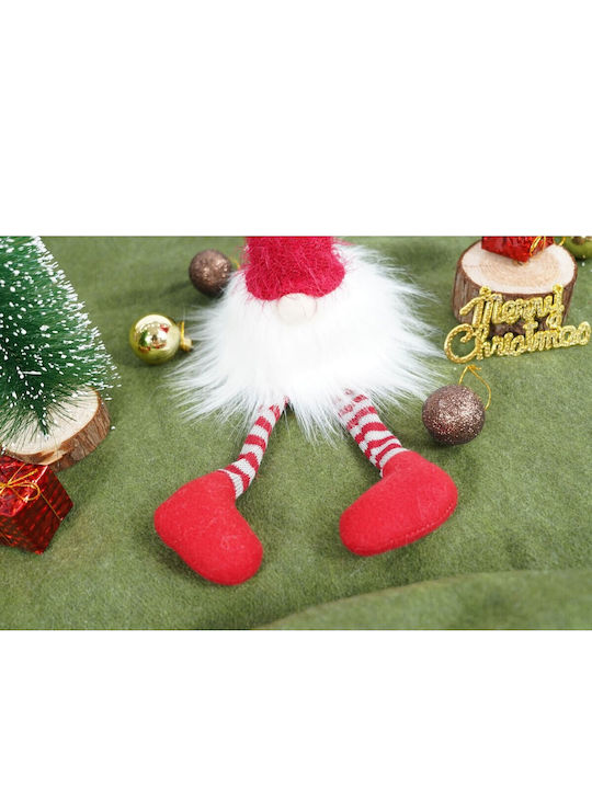 Christmas Elf Ornament Alista Home White Red Textile 52 Cm