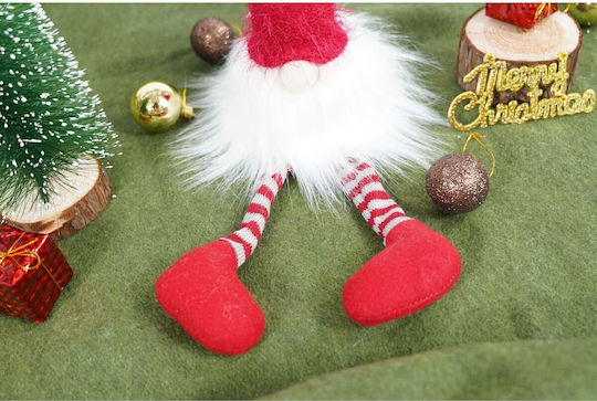 Ornament Elf De Crăciun Alista Home Alb Roșu Textil 52 Cm