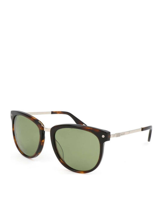 Bally Unisex Γυαλιά Ηλίου με Καφέ Σκελετό και Πράσινο Φακό