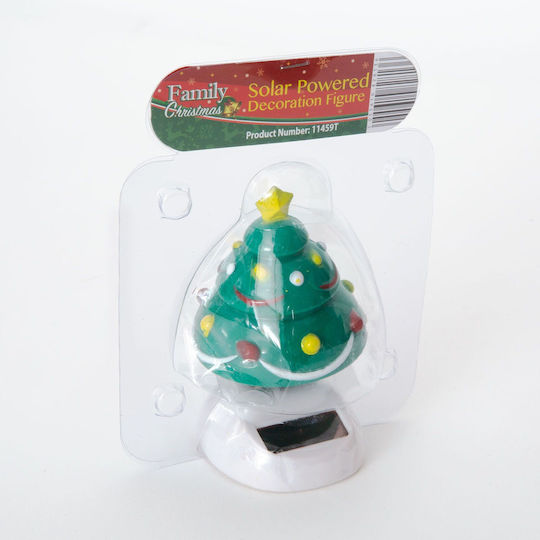 Christmas Solar Decoration 10 Cm Moving Figurine Solar Charging Window Car Decor