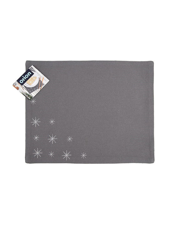 Orion Christmas Fabric Gray Placemats 33.5x26cm
