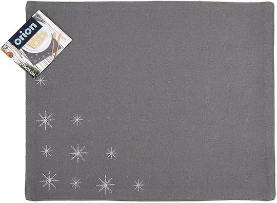 Orion Christmas Fabric Gray Placemats 33.5x26cm