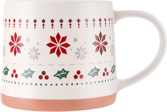 Orion Christmas Porcelain White Mug 13x9.5x8.5cm 380ml