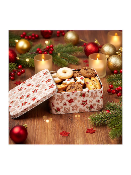 Hit Christmas Metal Container Candies 15x15x6.5cm
