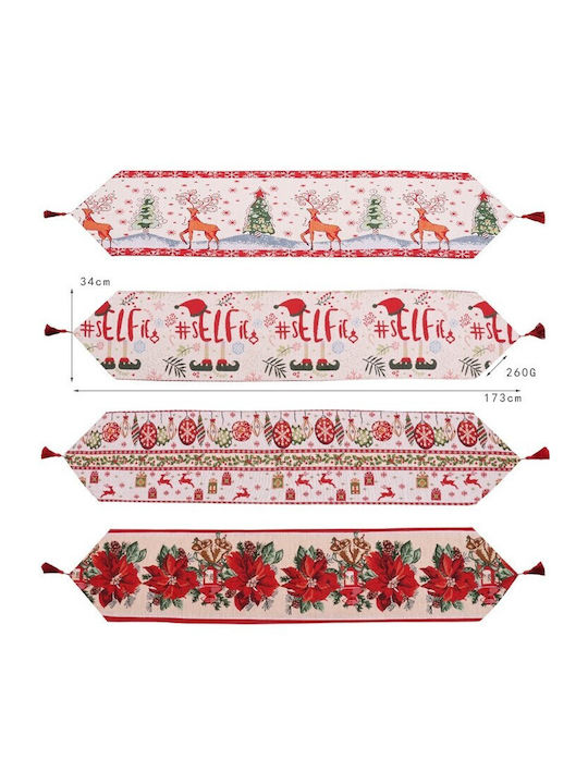 Alista Home Seturi De Masă Tesătură Roșie 173x34cm