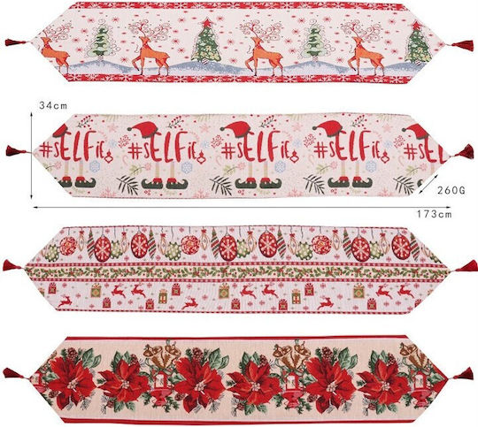 Alista Home Seturi De Masă Tesătură Albă 173x34cm