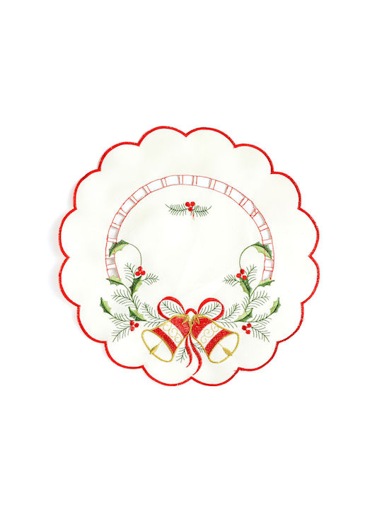 Alista Home Set De Masă Rotundă Din Țesătură Roșie 29cm