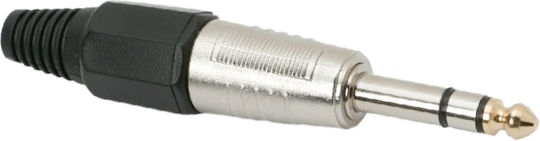 6.3 Mm Stereo Jack Plug Reinforced Clamp Metal Audio Connector
