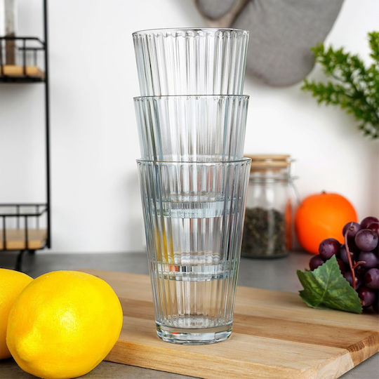 Excellent Houseware Комплект Чаши за Коктейли и Вода от Стъкло 270 мл 3 Броя