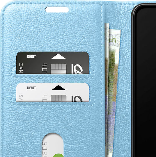 Zanaé Wallet Case Redmi A5 Stand Function Magnetic Tab Light Blue
