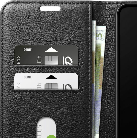 Zanaé Husa Tip Folio Galaxy A6 Plus Funcție Stand Tab Magnetic Negru