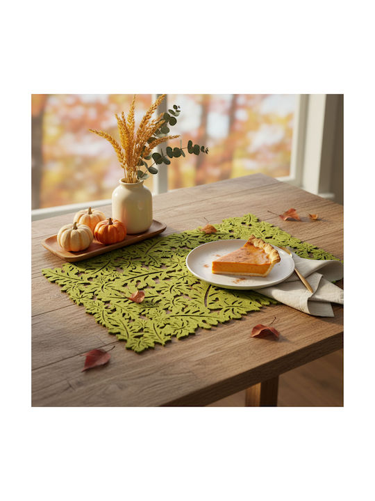 Alista Home Σουπλά από Τσόχα Πράσινο 44.5x28.5cm Alista Home Σουπλά από Τσόχα Πράσινο 44.5x28.5cm