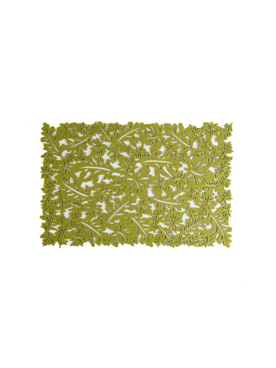 Alista Home Seturi De Masă Din Fetru Verde 44.5x28.5cm
