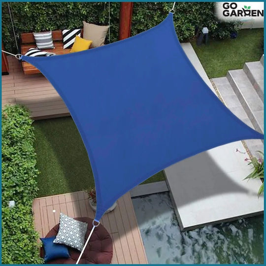 GoGarden Rechteckiges Sonnensegel Marineblau 3x4m 160 g/m²