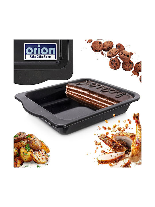 Orion Rectangular Baking Pan Stainless Steel with Enamel Coating 26x36cm