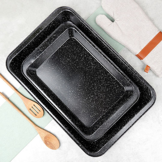 Vilde Stainless Steel Baking Pan with Stone Interior Coating 2 Pieces