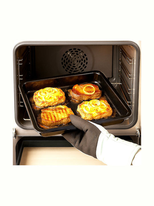 Orion Oven Baking Pan from Stainless Steel with Enamel Interior Coating 35.5x40cm