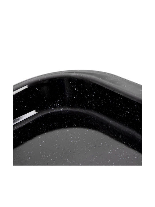 Orion Stainless Steel Baking Pan with Enamel Interior Coating 40x40cm