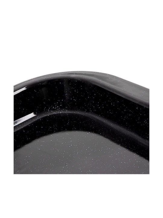 Orion Stainless Steel Baking Pan with Enamel Interior Coating 36x36cm