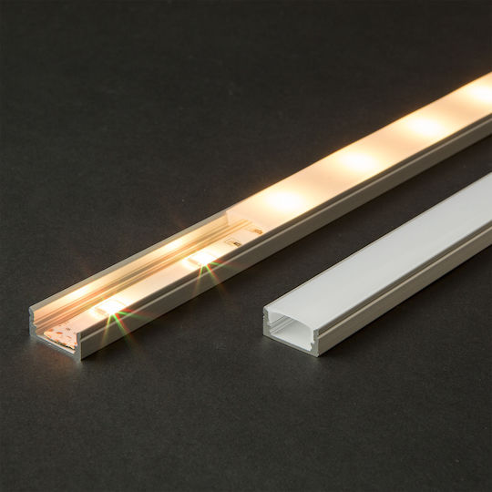 Aluminum Led Profile 1m U Channel 17x8mm Led Strip Max 11mm Cooling Protection