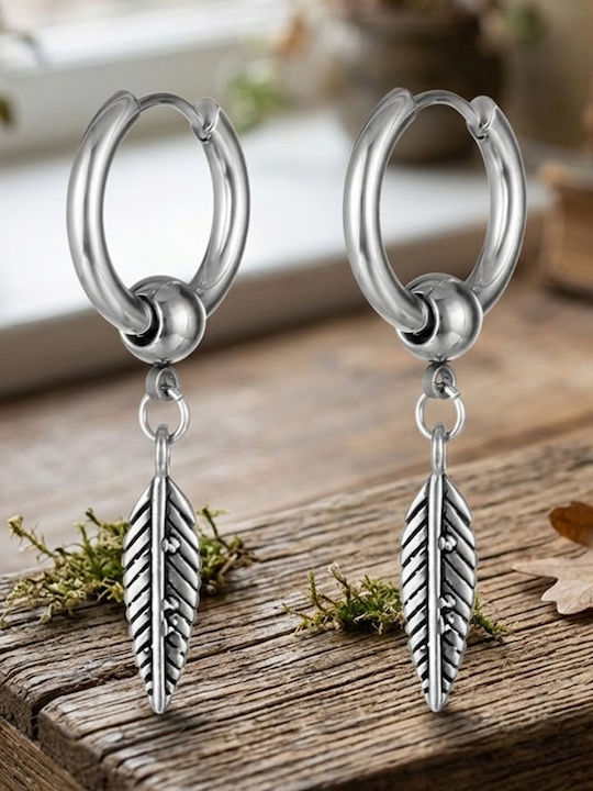 Sharks Bay Clothing Men's Steel Stud Earrings