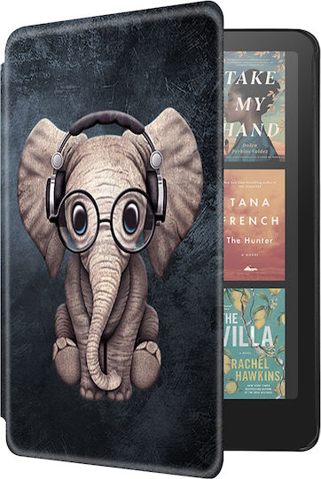 Case Kindle Paperwhite 2024 7" Inkora Air Groovy Elephant