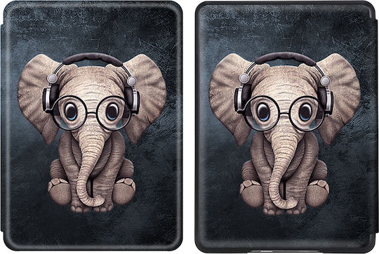 Case Kindle Paperwhite 2024 7" Inkora Air Groovy Elephant