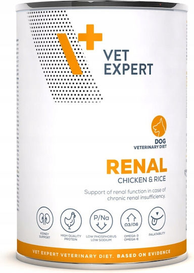 VetExpert Dog Nasses Hundefutter Diät mit Huhn, Reis und Fleisch 6x400gr