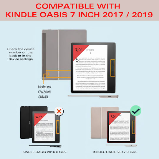 Case Kindle Oasis 7 Inkora Flex Schwarz