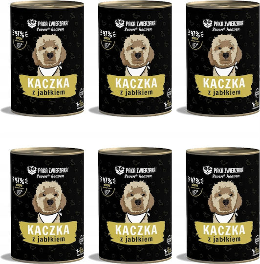 Paka Zwierzaka Nasses Hundefutter Dose Diät Mit Ente Und Fleisch 6x400gr