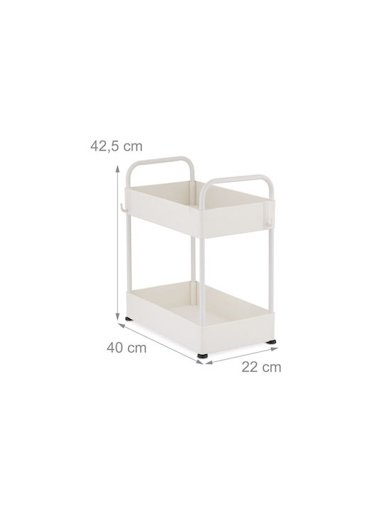 Relaxdays Επιτραπέζια Βάση 42.5x40x22εκ. Λευκή