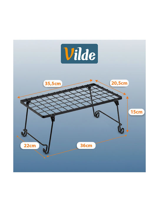 Vilde Επιτραπέζια Βάση Μεταλλική 36x22x15εκ. Μαύρη
