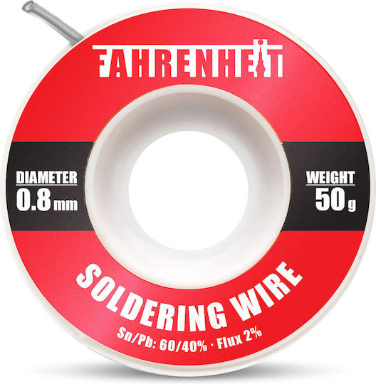 Solder Wire 0.8mm 50g Sn60 Pb40 2% Flux Electronics Fine Soldering